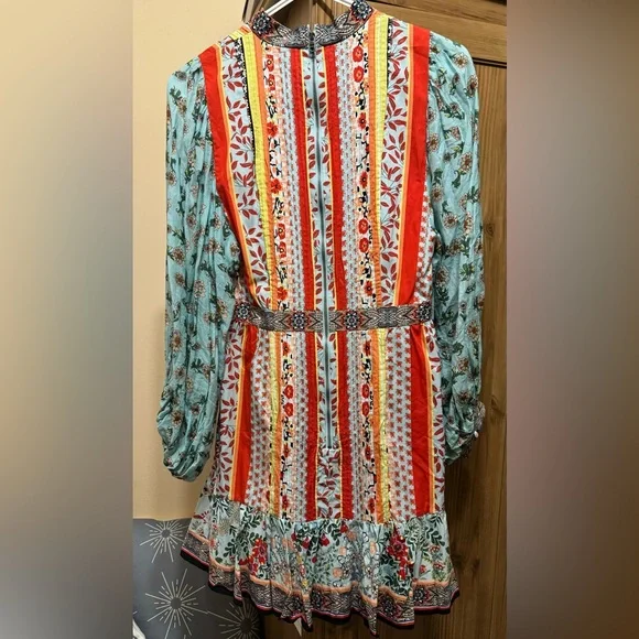 Alice + Olivia Raya Floral Mini Dress - Picture 8 of 10